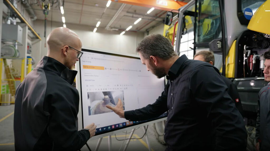 Shopfloor Board bei Wacker Neuson