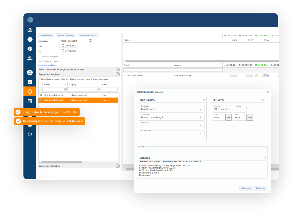 Projektmanagement Tool mit integrierter Zeiterfassung