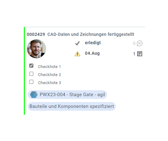 Aufgabenmanagement - Kanbanboard mit Checklisten