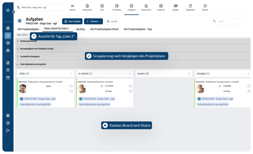 Agiles Projektmanagement Kanban Board