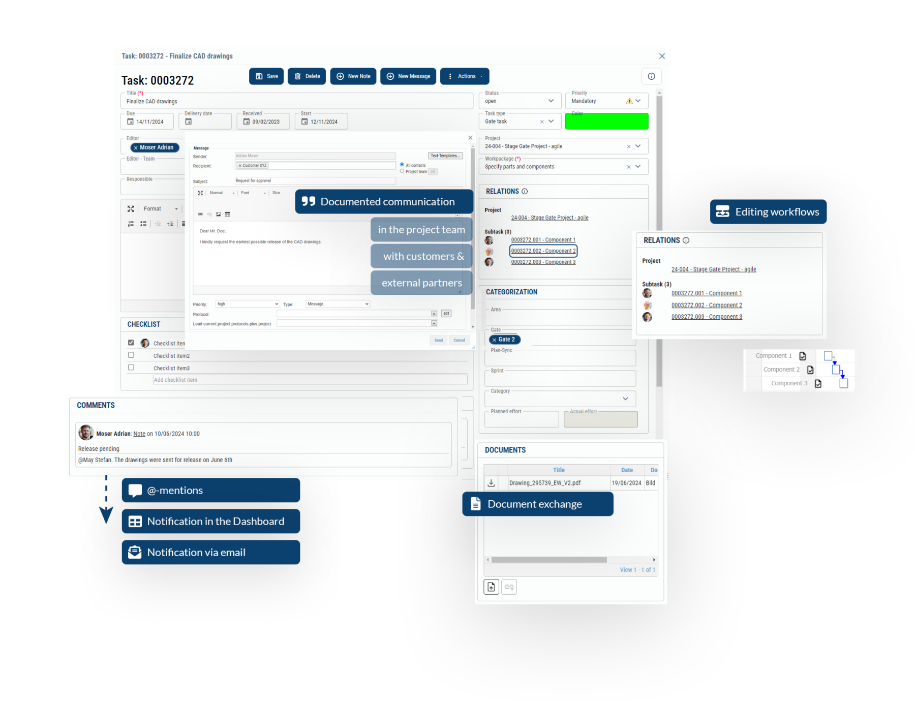 Collaboration and project tasks
