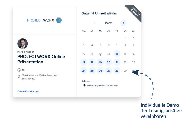 Indviduelle Demo der Lösungsansätze für häufige Herausforderungen im Projektmanagement